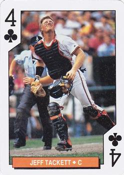 1994 Bicycle Baltimore Orioles Playing Cards #4♣ Jeff Tackett Front