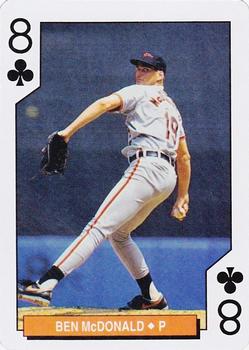 1994 Bicycle Baltimore Orioles Playing Cards #8♣ Ben McDonald Front
