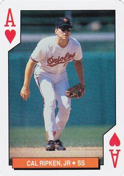 1994 Bicycle Baltimore Orioles Playing Cards #A♥ Cal Ripken Jr. Front
