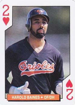 1994 Bicycle Baltimore Orioles Playing Cards #2♥ Harold Baines Front