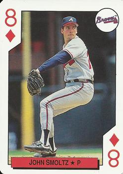 1992 Bicycle All-Stars Playing Cards #8♦ John Smoltz Front