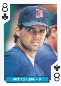 1992 U.S. Playing Card Co. Minnesota Twins Playing Cards #8♣ Rick Aguilera Front
