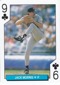 1992 U.S. Playing Card Co. Minnesota Twins Playing Cards #9♣ Jack Morris Front