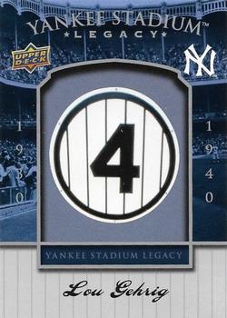 2008 Upper Deck Yankee Stadium Legacy Final Season Box Set #3 Lou Gehrig Front