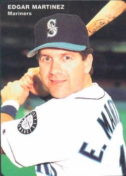 1995 Mother&#39;s Cookies Seattle Mariners #5 Edgar Martinez Front - 8633-5Fr