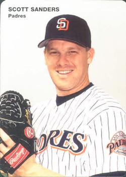 1996 Mother's Cookies San Diego Padres #6 Scott Sanders Front
