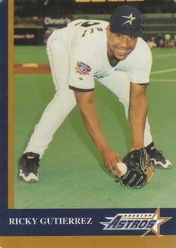 1997 Mother's Cookies Houston Astros #10 Ricky Gutierrez Front