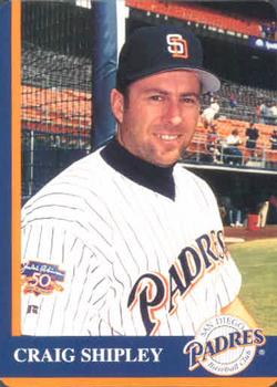1997 Mother's Cookies San Diego Padres #15 Craig Shipley Front