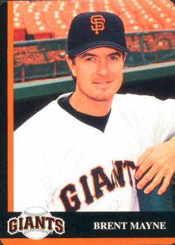 1998 Mother's Cookies San Francisco Giants #16 Brent Mayne Front