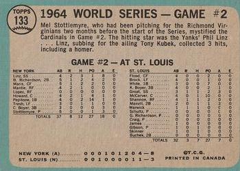 1965 O-Pee-Chee #133 World Series Game #2 - Stottlemyre Wins Back