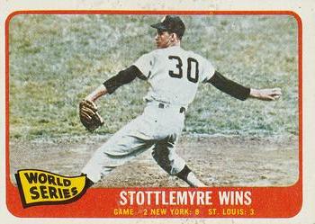 1965 O-Pee-Chee #133 World Series Game #2 - Stottlemyre Wins Front