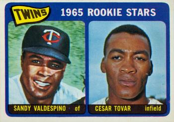 1965 O-Pee-Chee #201 Twins 1965 Rookie Stars (Sandy Valdespino / Cesar Tovar) Front