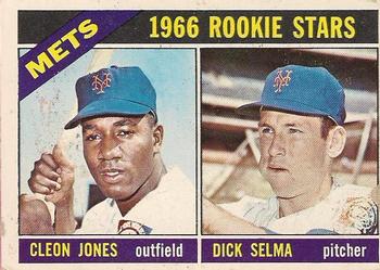 1966 O-Pee-Chee #67 Mets 1966 Rookie Stars (Cleon Jones / Dick Selma) Front
