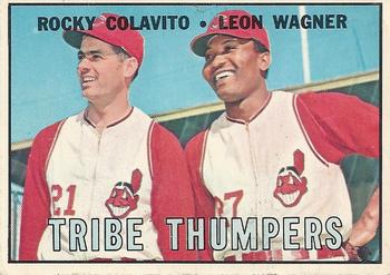 1967 O-Pee-Chee #109 Tribe Thumpers (Rocky Colavito / Leon Wagner) Front