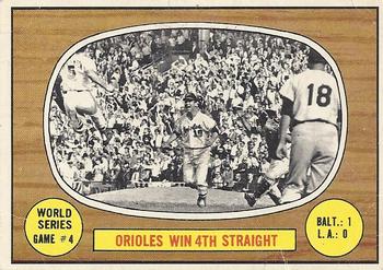 1967 O-Pee-Chee #154 World Series Game #4 - Orioles Win 4th Straight Front