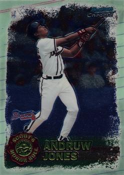 1997 Bowman Chrome - Scout's Honor Roll #SHR 13 Andruw Jones Front