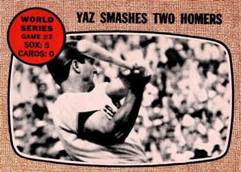 1968 O-Pee-Chee #152 World Series Game #2 - Yaz Smashes Two Homers Front