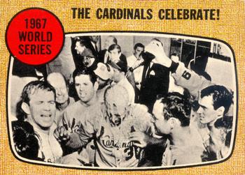 1968 O-Pee-Chee #158 1967 World Series - The Cardinals Celebrate! Front