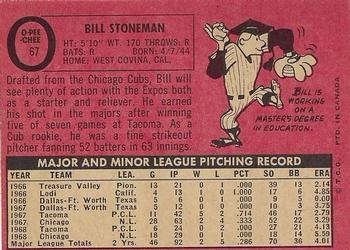 1969 O-Pee-Chee #67 Bill Stoneman Back