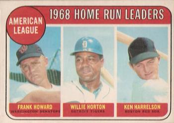 1969 O-Pee-Chee #5 American League 1968 Home Run Leaders (Frank Howard / Willie Horton / Ken Harrelson) Front