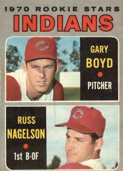 1970 O-Pee-Chee #7 Indians 1970 Rookie Stars (Gary Boyd / Russ Nagelson) Front