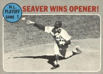 1970 O-Pee-Chee #195 NLCS Game 1 - Seaver Wins Opener! Front