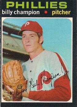 1971 O-Pee-Chee #323 Billy Champion Front