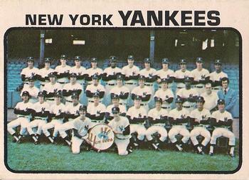 1973 O-Pee-Chee #556 New York Yankees Front