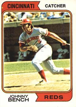 1974 O-Pee-Chee #10 Johnny Bench Front