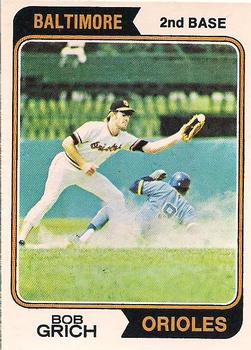 1974 O-Pee-Chee #109 Bob Grich Front