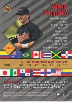 1997 Bowman - International Best #BBI 10 Rafael Palmeiro Back