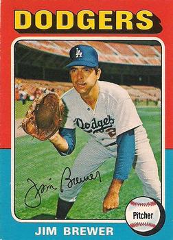 1975 O-Pee-Chee #163 Jim Brewer Front