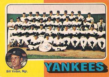 1975 O-Pee-Chee #611 New York Yankees / Bill Virdon Front