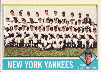 1976 O-Pee-Chee #17 New York Yankees / Billy Martin Front