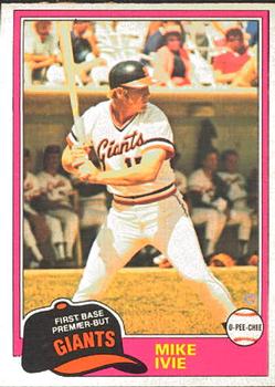 1981 O-Pee-Chee #236 Mike Ivie Front