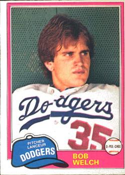 1981 O-Pee-Chee #357 Bob Welch Front