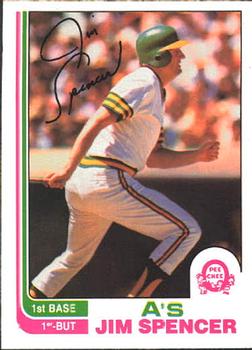 1982 O-Pee-Chee #88 Jim Spencer Front