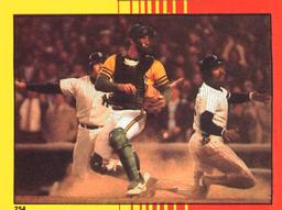 1982 O-Pee-Chee Stickers #254 1981 A.L. Championship Front