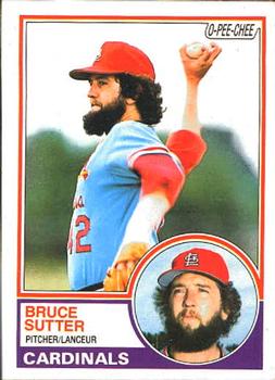 1983 O-Pee-Chee #150 Bruce Sutter Front