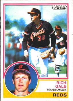 1983 O-Pee-Chee #243 Rich Gale Front