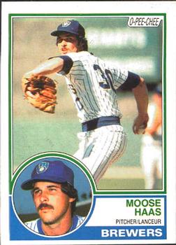 1983 O-Pee-Chee #317 Moose Haas Front