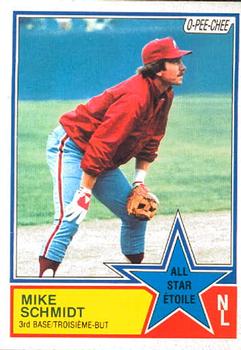 1983 O-Pee-Chee #342 Mike Schmidt Front