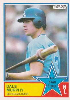 1983 O-Pee-Chee #21 Dale Murphy Front