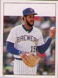 1983 Topps Stickers #181 Cecil Cooper Front