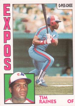 1984 O-Pee-Chee #370 Tim Raines Front