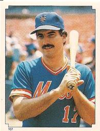 1984 O-Pee-Chee Stickers #107 Keith Hernandez Front