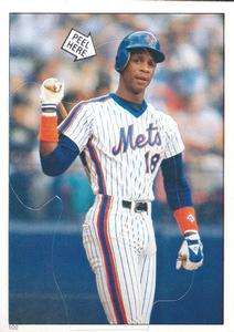 1985 O-Pee-Chee Stickers #100 Darryl Strawberry Front