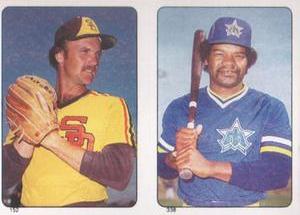 1985 O-Pee-Chee Stickers #152 / 338 Ed Whitson / Dave Henderson Front