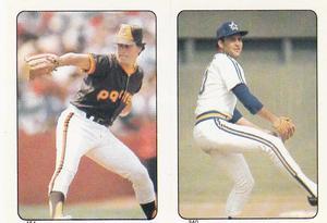 1985 O-Pee-Chee Stickers #154 / 340 Dave Dravecky / Matt Young Front