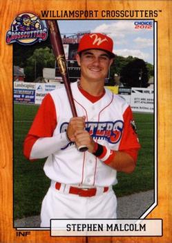 2012 Choice Williamsport Crosscutters #14 Stephen Malcolm Front